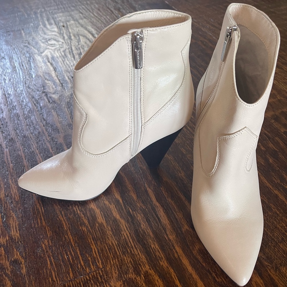 Vince Camuto White Booties